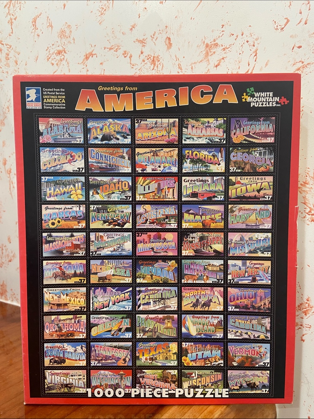 White Mountain Greetings From America - 1000 Piece Puzzle